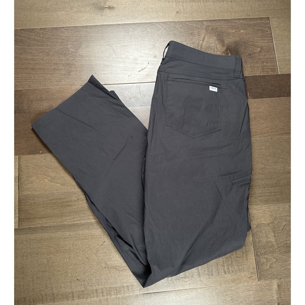 Orvis Performance Pants Men 38x32 Gray Stretch Water Repellent Comfort Hiking